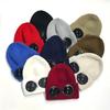 Winter Warm Beanie Hats Women Men Winter Windproof Glasses Knitted Ski Mask Cap Outdoor Ear Protection Sports Cold Hat