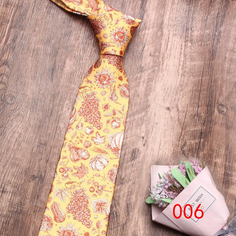 Rael Men'S Tie Business Dress 8Cm Printed Polyester Tie, Flower Casual Professional Tie