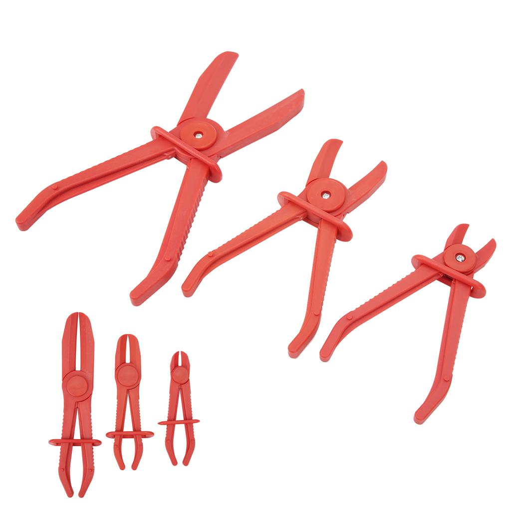 3pcs Plastic Hose Clamp Tool Pipe Tube Cutting Off Pliers with AntiSlipping Handle(Red )