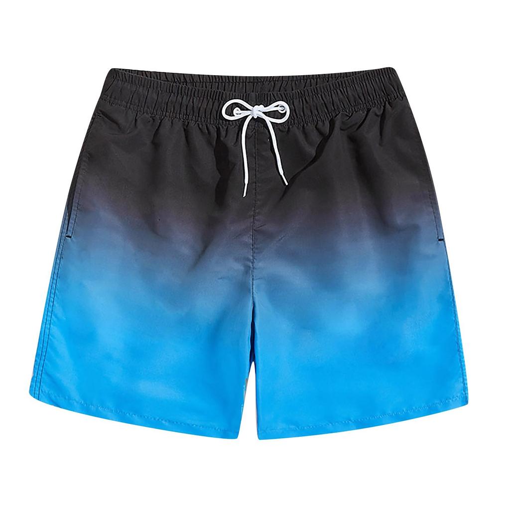Herren-Badehose, schnell trocknend, mit Mesh-Strandshorts mit Taschen
