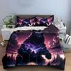 Galaxy Bear Forest Decor Set Soft Comfortable Duvet Cover Bedding Set Included 1*Duvet Cover & 2*Pillowcases, Gift