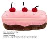 Cherry Cake Plush Pencil Pouch Large Capacity Stationery Case Cute Pen Holder for School Supplies Makeup Brushes