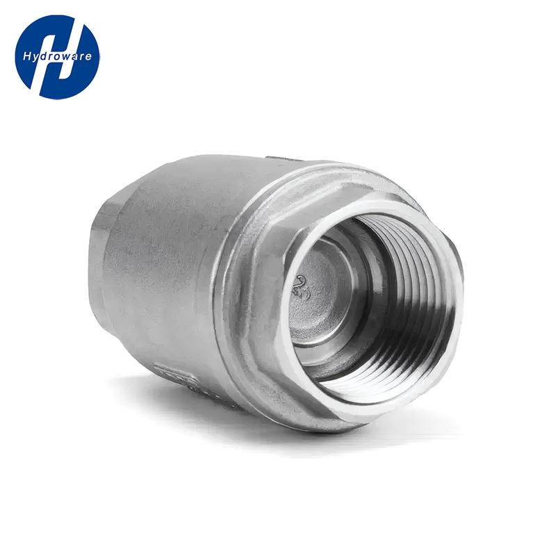 SS304/316L Stainless Steel Vertical Check Valve | BSP Threaded One-Way Valve | High-Pressure Anti-Backflow for Fluid Systems