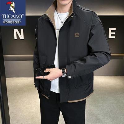Men's Spring/Autumn Business Casual Stand-Up Collar Jacket