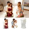 Rose Couple Candle Crafting Mold Silicone Mould for Unique Handmade Crafts Epoxy Resin Wedding Decoration Making Mold