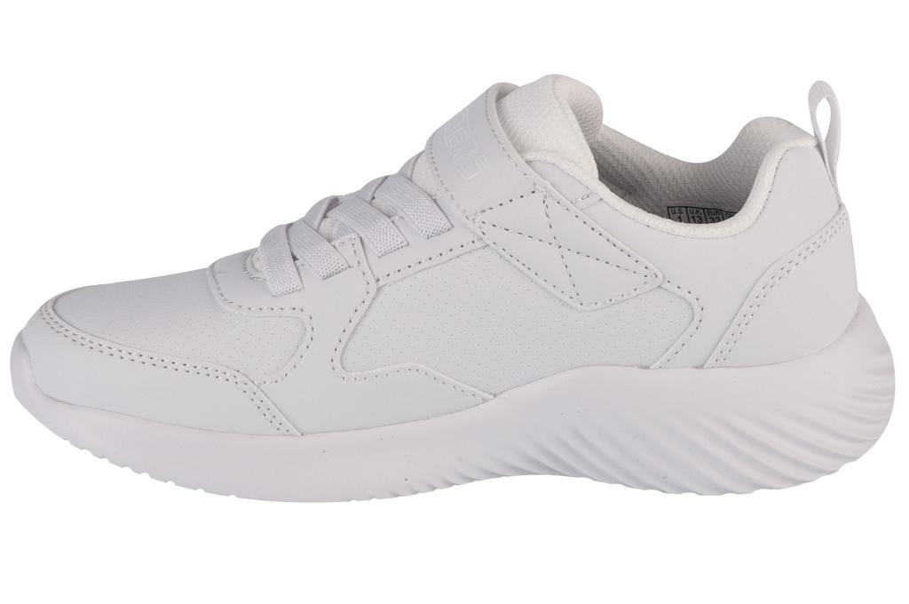 Skechers Bounder - Μελέτη Δύναμης, για Λευκά Αθλητικά Παπούτσια Αγοριού