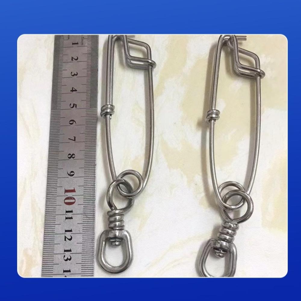 20 buc Inel pescuit Vârtej rulant rotație 360 grade Agrafa pescuit Snap 2024 Conector pescuit