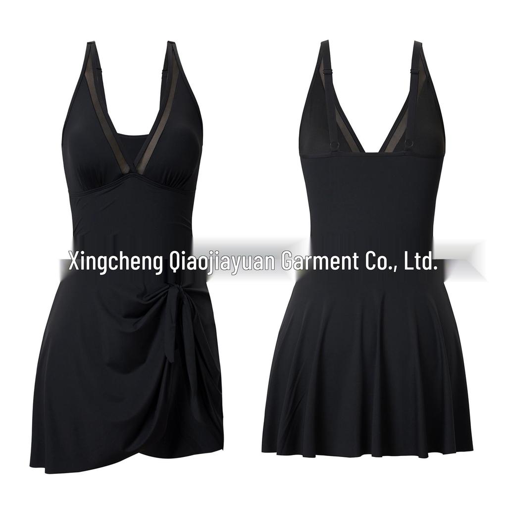 2025 Bestseller Conservative Solid Color Women's One-Piece Swimsuit - European and American Style