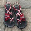 Fashion Women Summer Flip Flop Sandals Shoes Mixed Color Matching Rope Knot Beach Toe Roman Sandals Casual Comfortable Plus Size Shoes