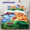 Pokémon Pattern Bedding Home Decoration Birthday Gift (1 * Duvet Cover + 2 * Pillowcase, Without Core)