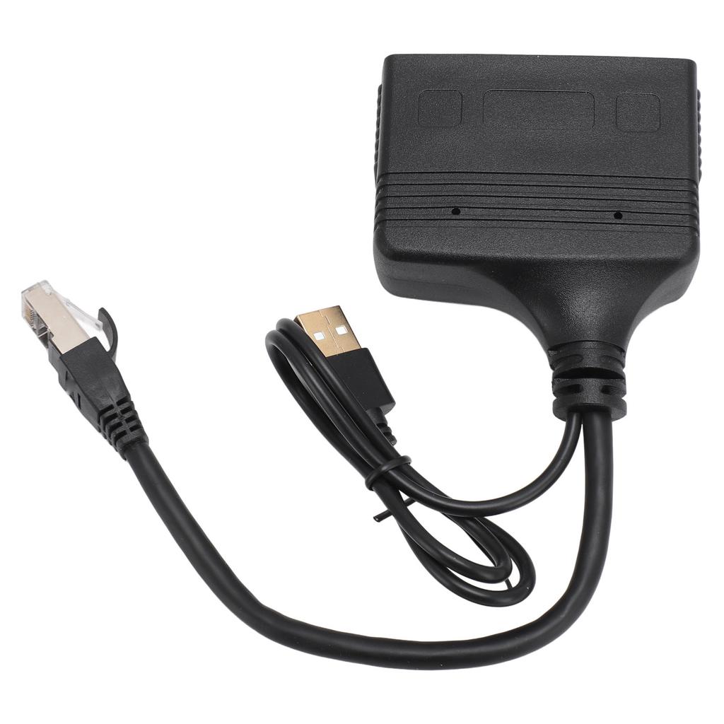 Ethernet Splitter 1 in 4 Out RJ45 Interface 1000Mbps Gold Plated Pin Safe Stable Signal LAN
