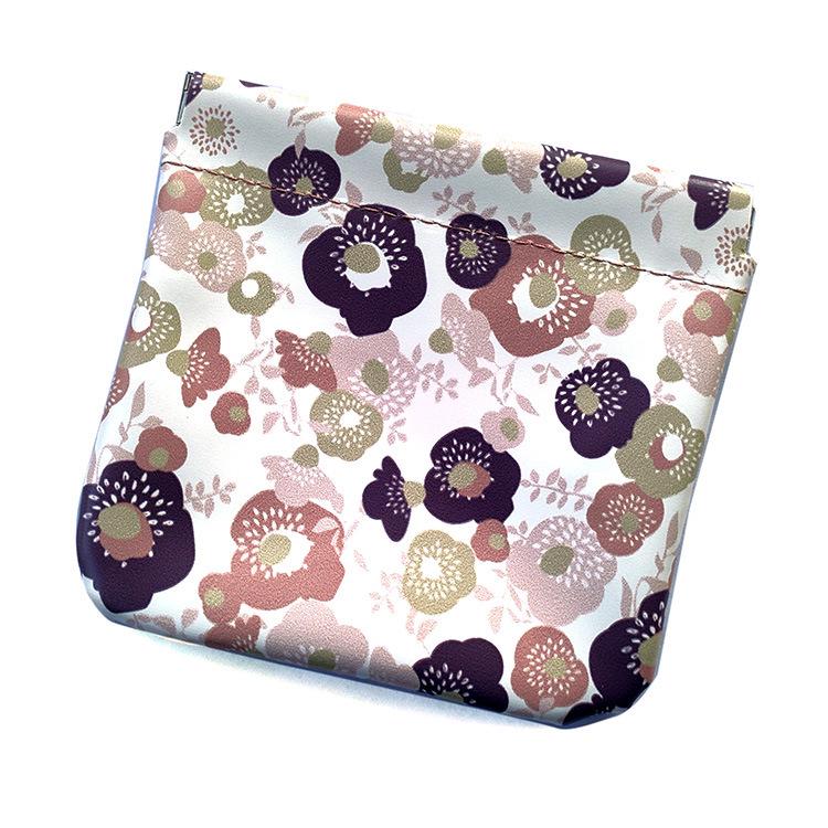 Portable Automatic Snap Cosmetic Bag: Mini Lipstick and Storage Organizer