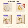 Gifts Punch-free Cartoon Duck Hook Suction Cup Six-claw Kitchen Rack Rotating Bathroom Small Hanger