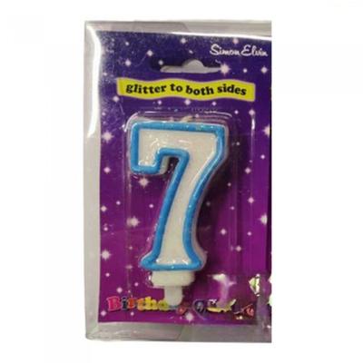 Kerze zum 7. Geburtstag