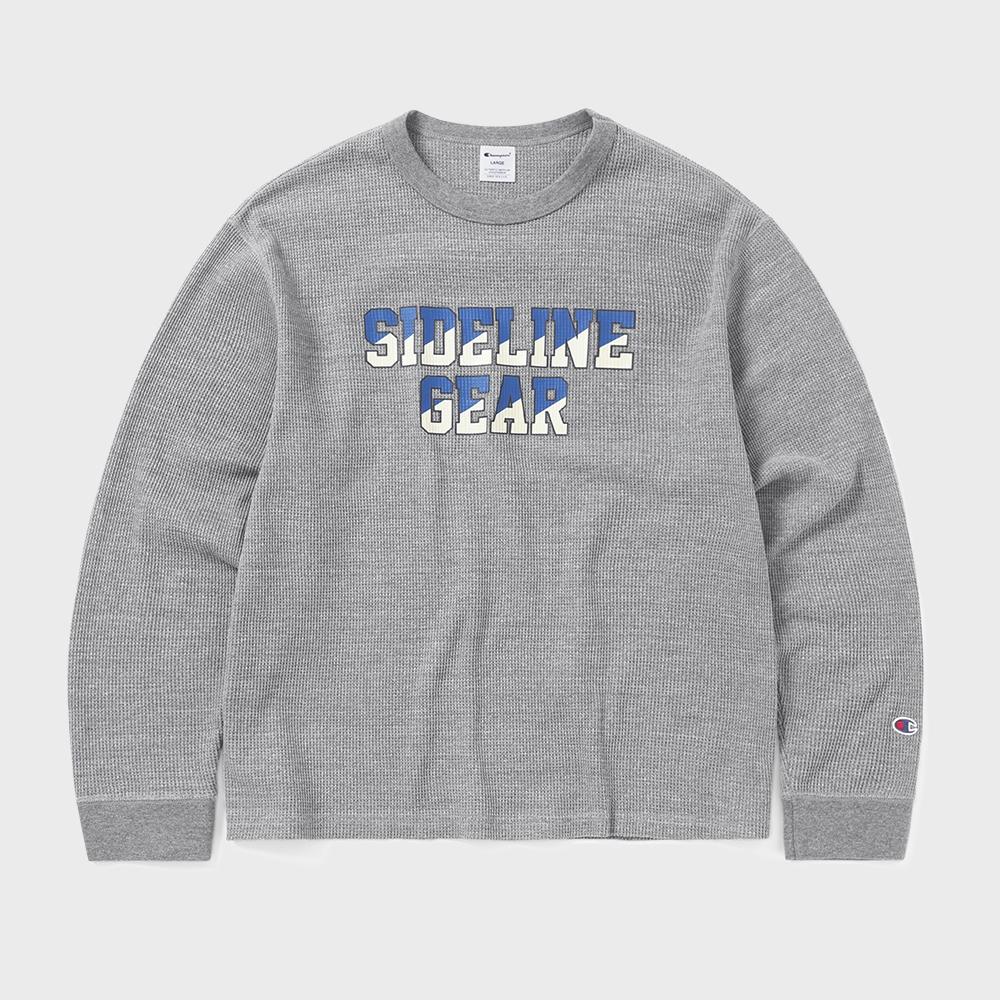 ThiSiSneverthat Champion Tnt WaffLe L S Top Oxford Grey S