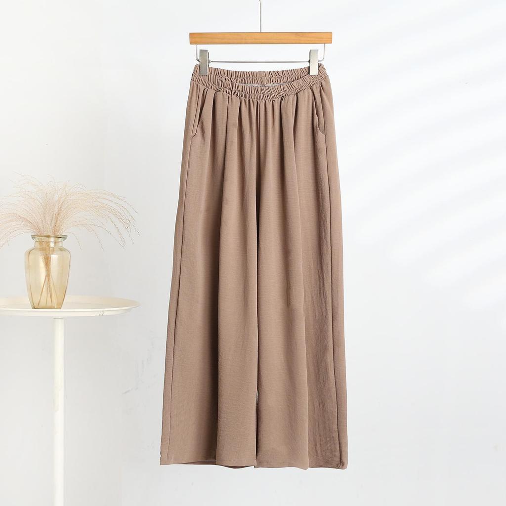 Damen Baumwollleinen Weite Hose - Sommermode für Mittelalte & Ältere