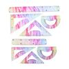 1/2/3Pcs Ruler Set Soft Plastic Colorful Rainbow Rulers Shatterproof Bendable Flexible Ruler For School & Office Supplies