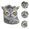 Owl Statue Planter Plant Pot Resin Sculpture Multifunctional with Drainage Hole Indoor Decoration