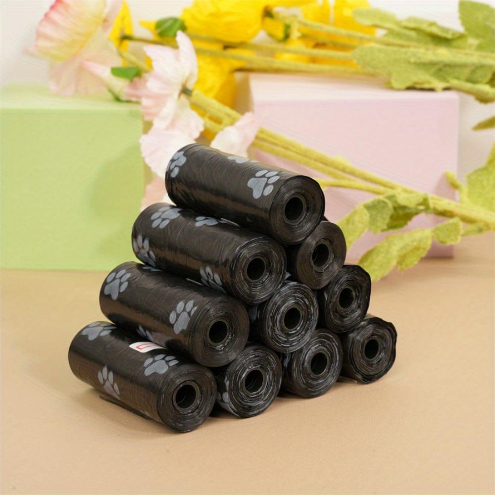 15 Rolls (225pcs) Dog Poop Bag Disposable Pet Garbage Bag Dog Garbage Bag Design Pet Poop Cleaning Bone Bag Dispenser Tool