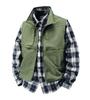Retro Vest Workwear Shirt Men's and Women's Casual Jacket Vest