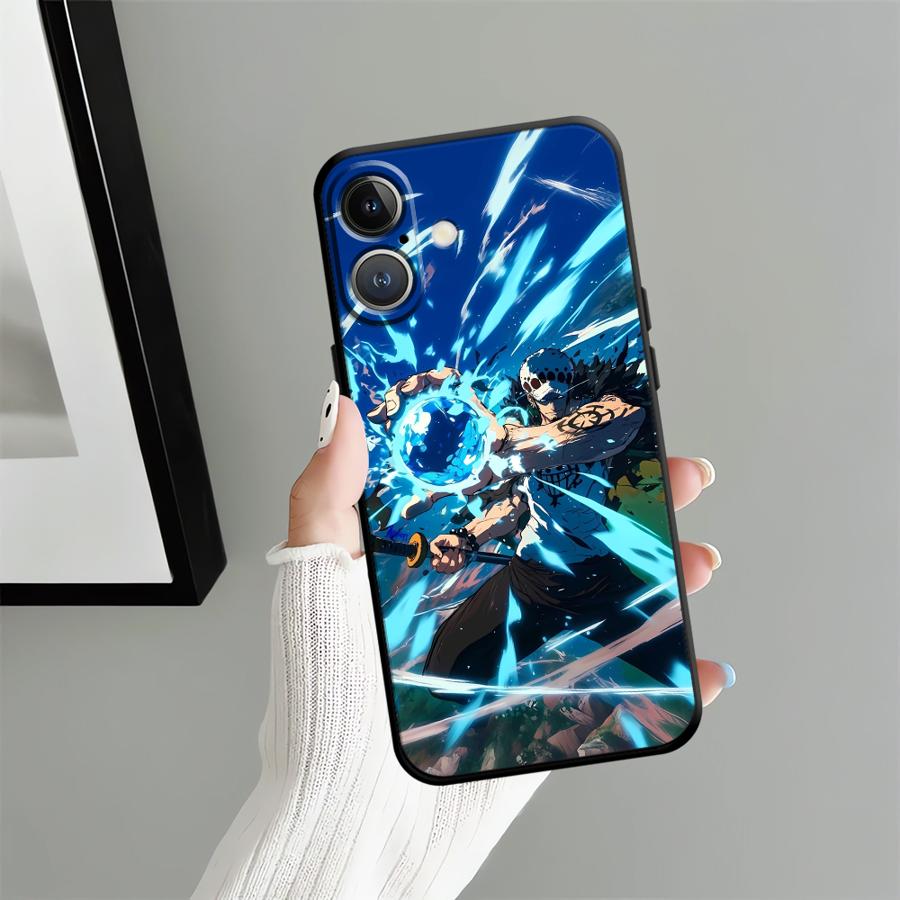 Ones Pieces Zoro Funda Phone Cover Case for iPhone 14 13 Mini 7 8 15 Plus 12 17 16 Pro Max X XS XR SE 11 17Air