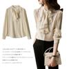 Round Elegant Long Solid Loose Perfect for Going Summer [CCGGOWMM] Women's Blouse, Collar, Ruffle, Shirt, Striped, Sleeve, Formal, Lightweight, Color,
