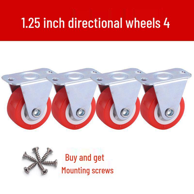 1-3 Inch Silent Swivel Caster Wheels with Brakes for Furniture and Trolleys
