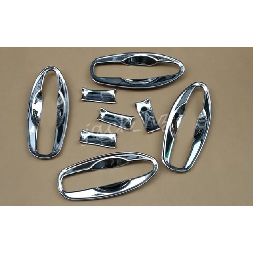 For 2014- Nissan Rogue X-Trail Chrome Door Handle Surrounds Trims