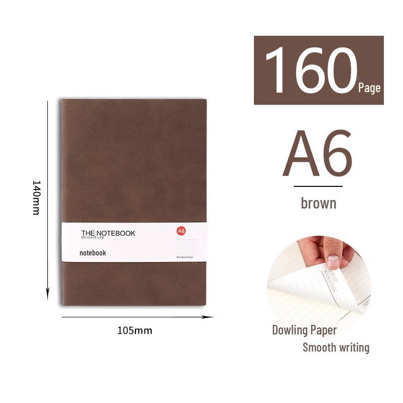 Caiet A5 din Piele Extra Gros cu Cataramă - Ideal pentru Studenți și Afaceri, Design Simplu de Jurnal