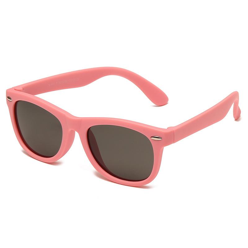 Personalized Color-Block Kids' Sunglasses: Fashionable, Anti-UV, Windproof, and Sandproof.