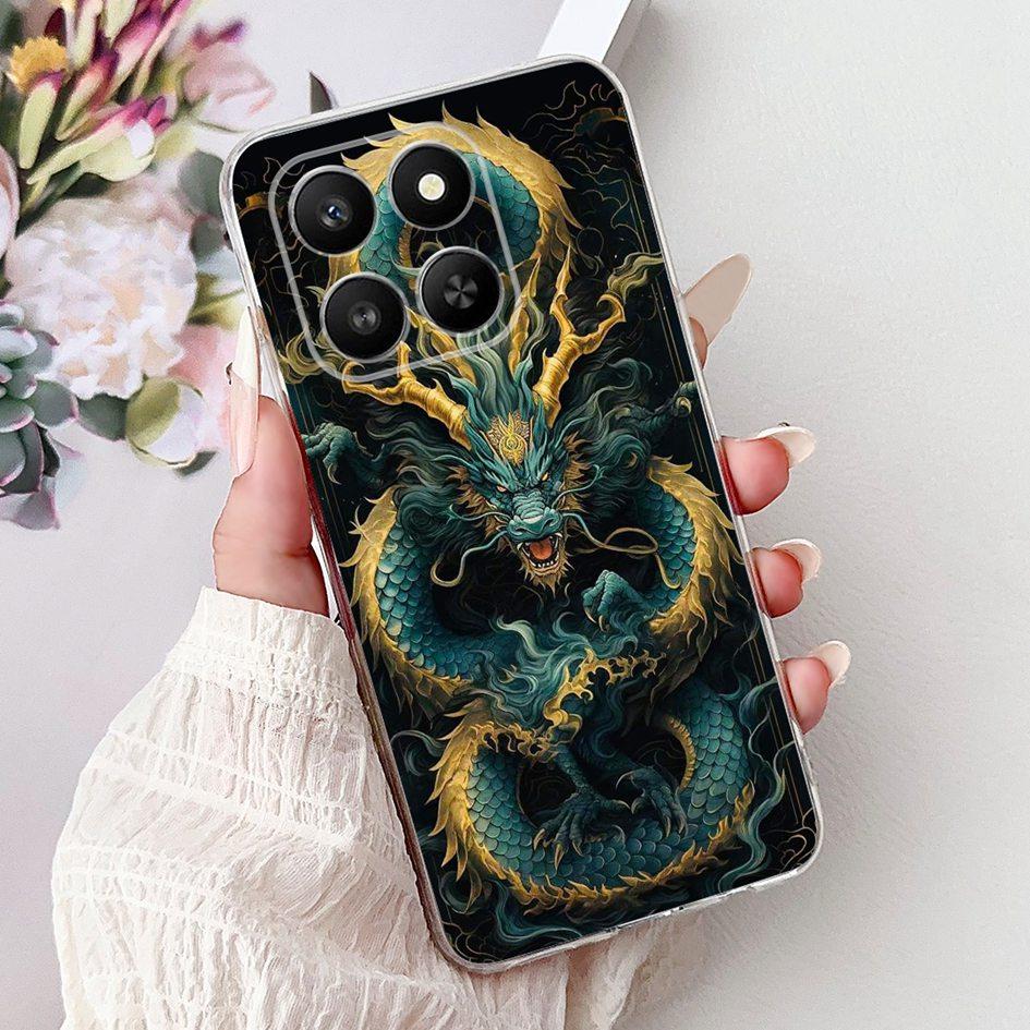 For Honor 400 Smart 2025 Case Fashion Bamboo Flower Soft Silicone Clear Bumper Protective Cover For Honor 400 Lite ABR-NX1 Funda