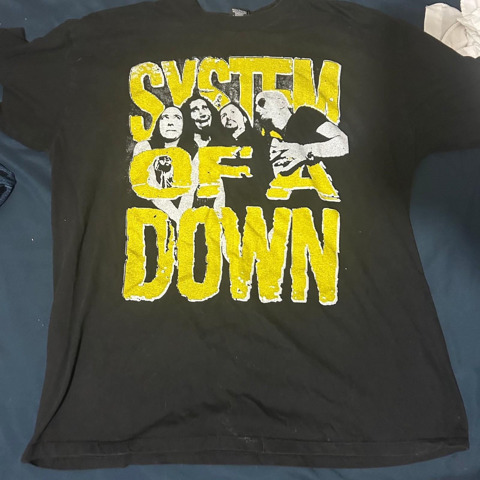 Band Tees Y2K System Of A Down Band Tee Unisex T-Shirt S