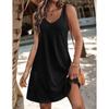 Casual Tank Dress with Pockets Summer Bohemian Beach Dresses Floral T-shirt Dresses for Women