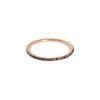Mezmic Art Black Diamond Tennis 14K Gold Ring