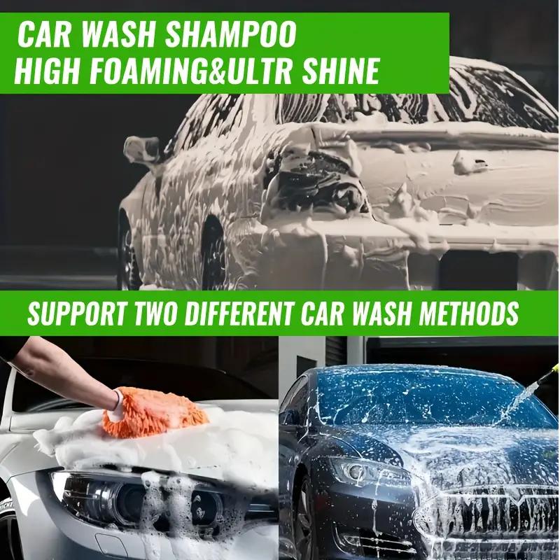Green Car Exterior Paint Care Liquid - High Foam pH Balanced Formula Long-Lasting Care,Universal for All Paint Types and Safe