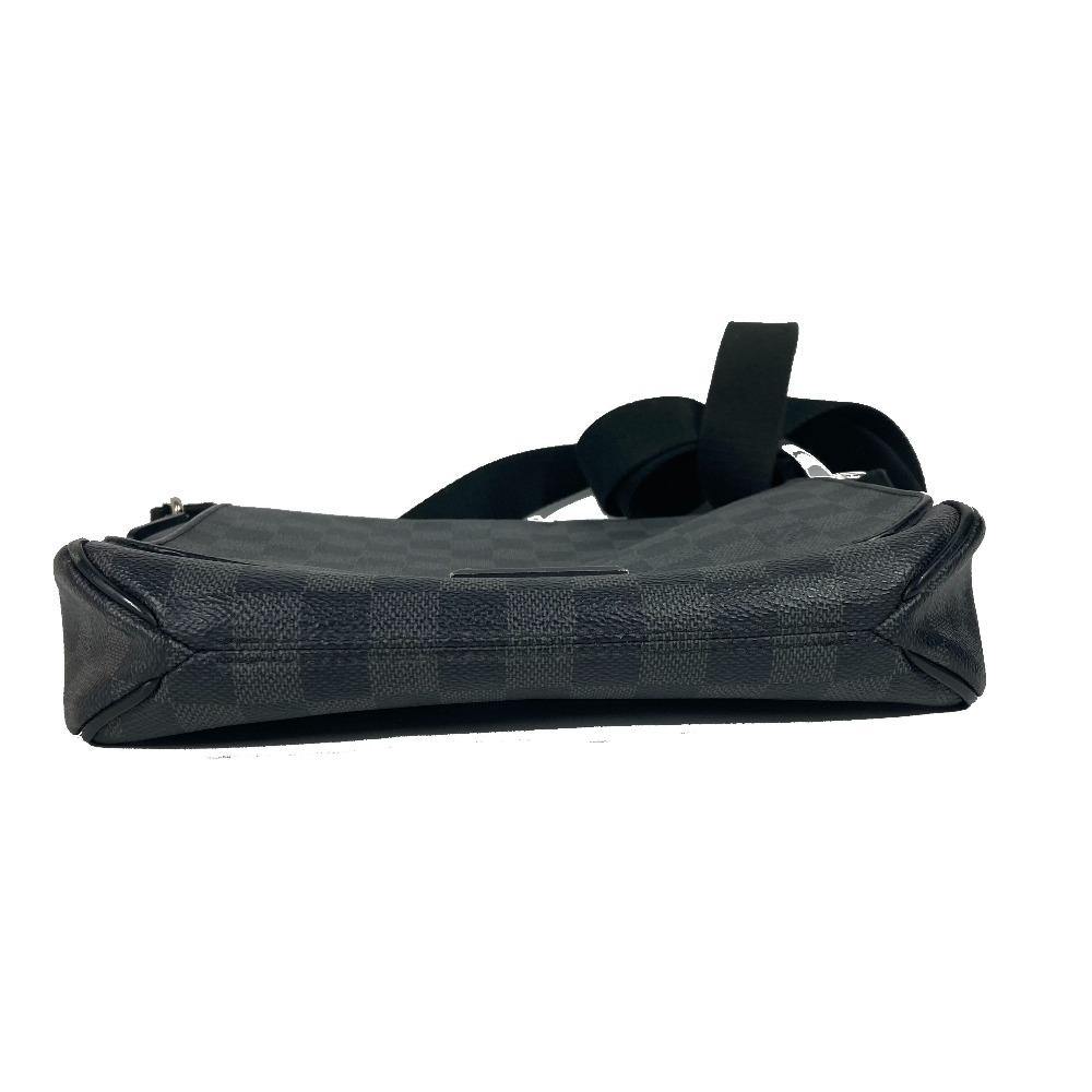 Louis Vuitton N41260 Damier Graphite District PM Crossbody Shoulder Bag Black