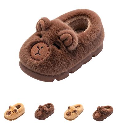 Kinder Winter Baumwoll Hausschuhe mit süßem Design für Jungen und Mädchen