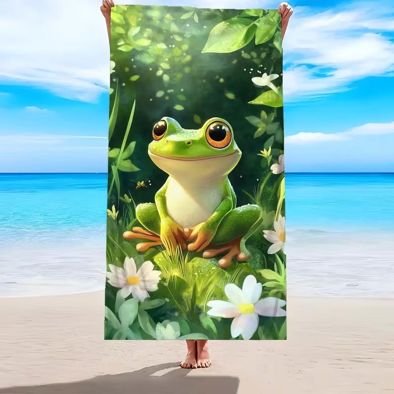 Colorful Cat Beach Towel Quick Dry Swim Bath Towel Creative Pet Painting Print Summer Beach Gift For Cat Lovers Girls