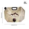 8L Camping Water Container Foldable Large Capacity Water Storage Jug Drink Storage Carrier Tank Water Storage Bag with Faucet