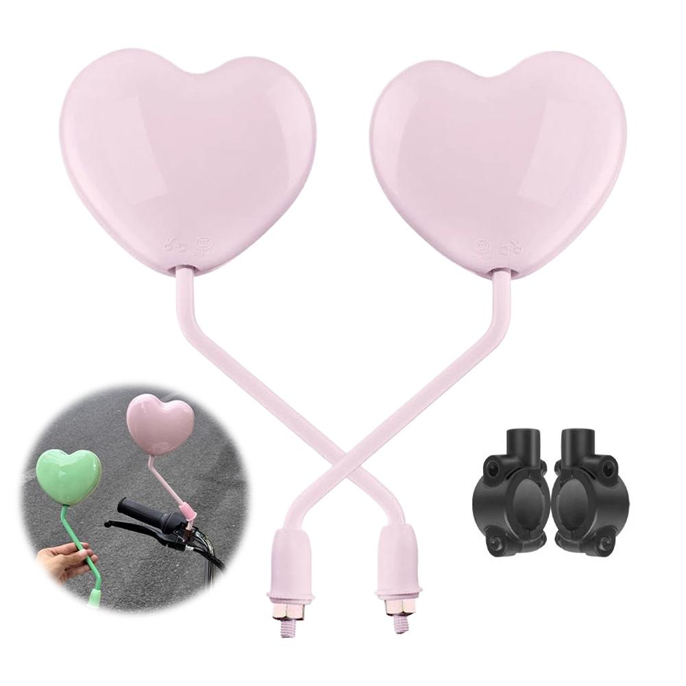 Electric Car Rearview Mirror Reverse Convex Mirror High-Definition Cute Heart-Shaped Mirror Universal Electric Car Reflector