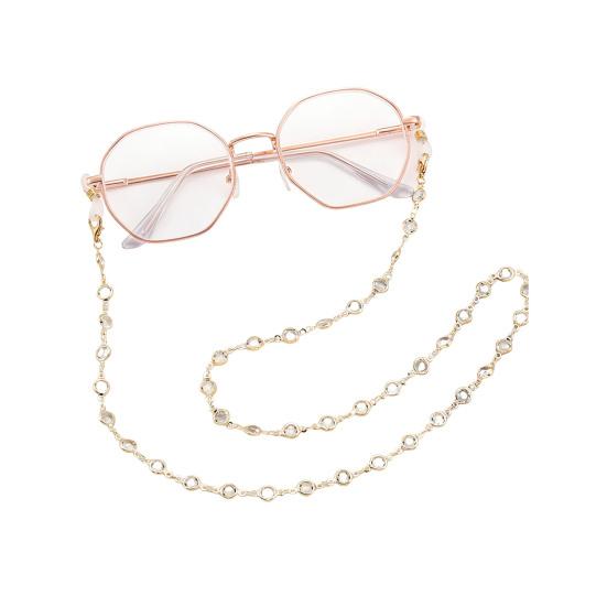 Women Glasses Chain Colorful Faux Gemstone Eyeglass Chain Retro Beaded Sunglass Strap Eyeglass Lanyards for Spectacle Reading Glasses