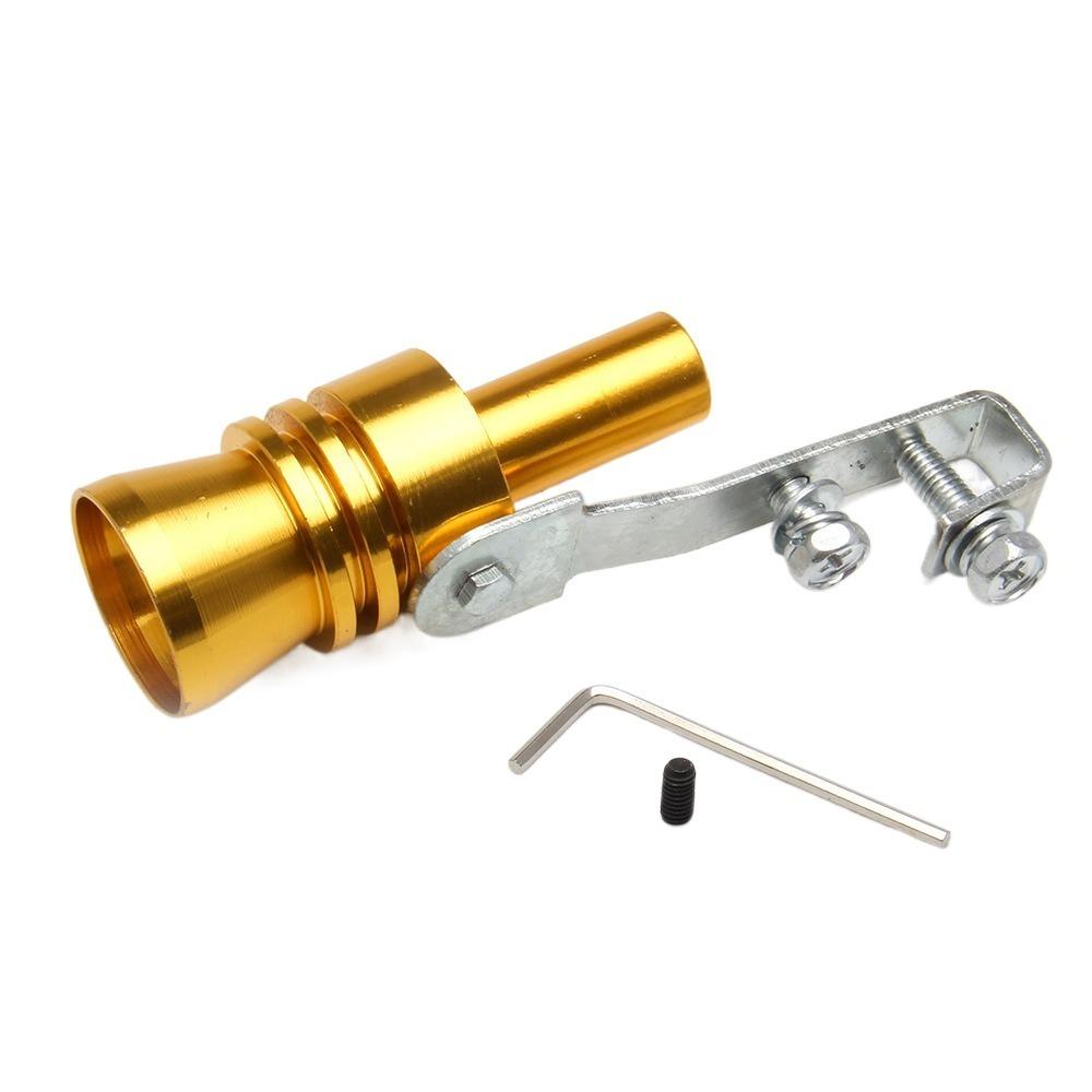 XL Size Sound Simulator Tailpipe Turbo Sound Whistle Universal Car Turbomuffler  Motorcycle