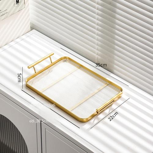 Rectangular Storage Tray Home Living Room Acrylic Key Coffee Table Storage Storage Cup Kettle Tray Home Desktop Decorative Plate