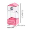 Automatic Bird Feeder No Mess with Perch Sturdy No Mess Bird Feeder for Canary Cockatiel Canaries Parakeet Small to Medium Birds