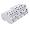 RT18 63X Rail Mounted Fuse Holder Base with LED Light for RO16 14x51mm Fuse Core 63A 500 690V