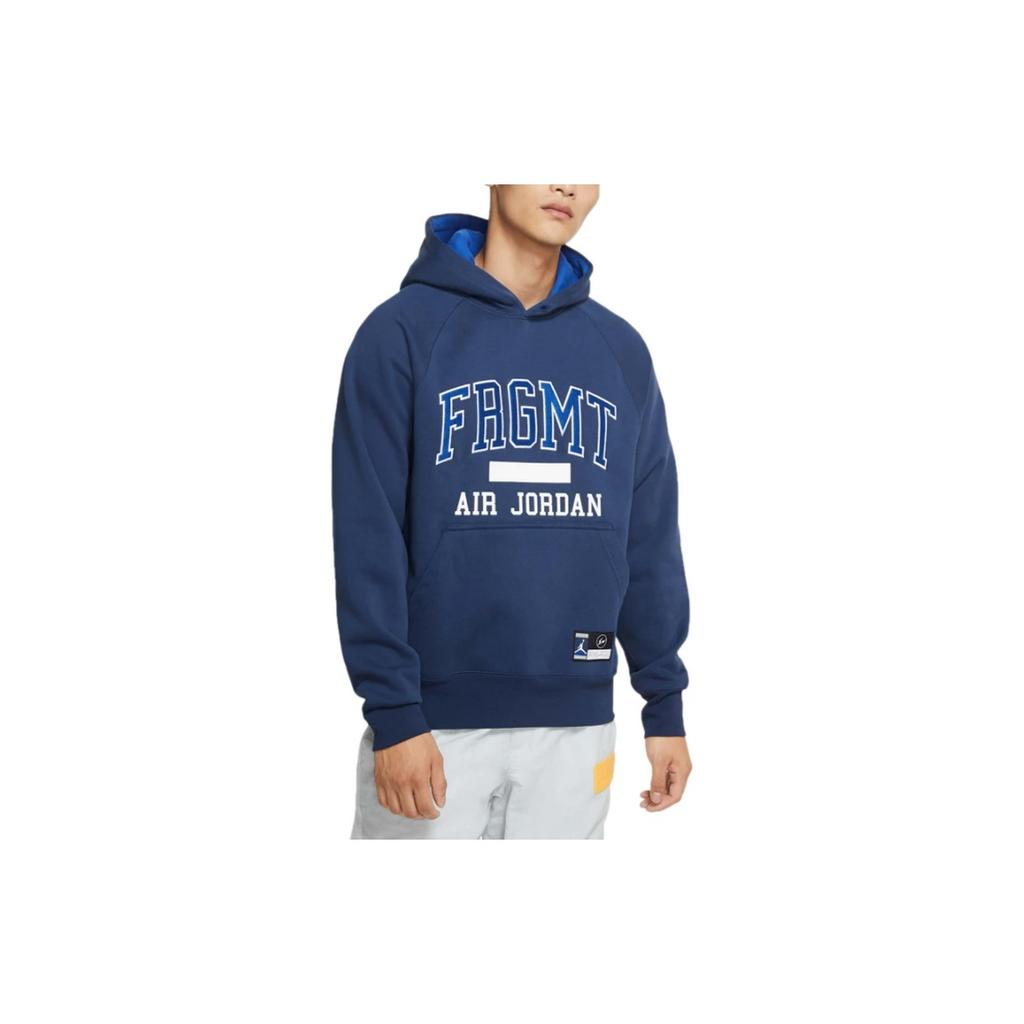 Air Jordan X Fragment Pullover Hoodie Navy/Sport Royal/White Men Tops Blue DA2983-414