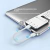 Multifunctional PD 60W Type C Fast Charging Short Cable Portable TPE Material Cord for Home Travel Student Use