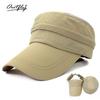 Sunscreen breathable dual-purpose empty top hat, men's and women's UV protection cap, cycling mountaineering hat, large brim.