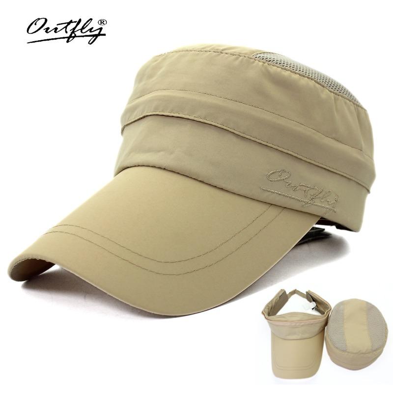 Sunscreen breathable dual-purpose empty top hat, men's and women's UV protection cap, cycling mountaineering hat, large brim.