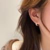 Design de Niche Haut de Gamme 2026 Boucles d'Oreilles Puces & Manchette d'Été Coréennes de Luxe